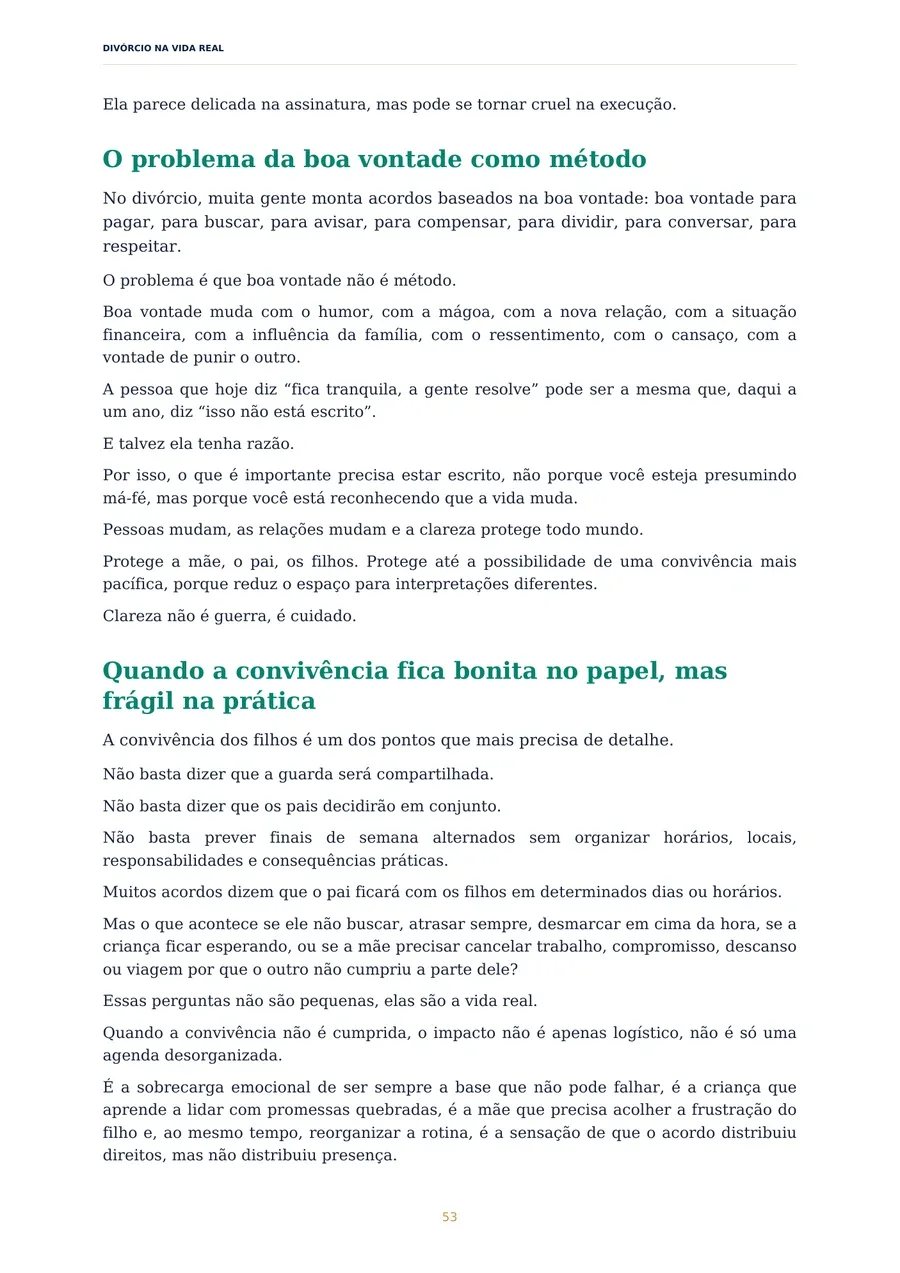 Página do livro sobre acordos e convivência